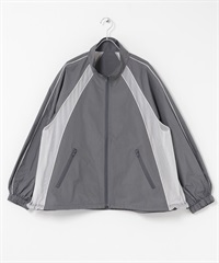 格紋拉鍊夾克(灰色-one-其他灰色)