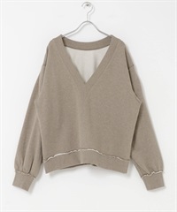 2WAY寬鬆休閒上衣(拿鐵色-one-其他膚色)