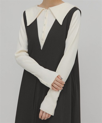 水手領羅紋上衣