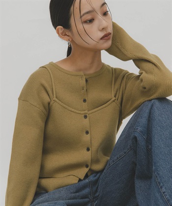 【成套組合】針織背心 × 針織衫