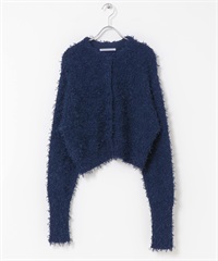 薄紗流蘇開襟衫(藍色-one-BLUE)