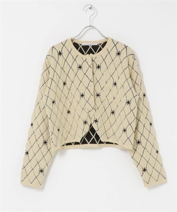 絎縫短版開襟衫(淺膚色-one-L.BEIGE)