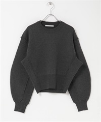 大學T設計針織衫(炭灰色-one-CHARCOAL GRAY)