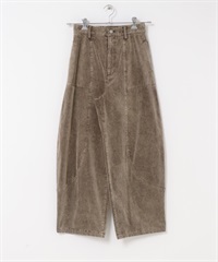 燈芯絨繭型長褲(棕色-36-BROWN)