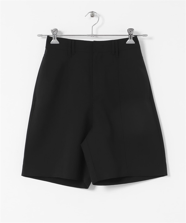 正面縫線設計短褲(黑色-one-BLACK)