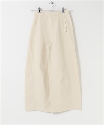 寬版繭型剪裁長褲(象牙白-one-IVORY)
