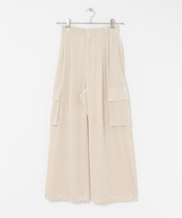 絲絨工作褲(淺膚色-one-L.BEIGE)