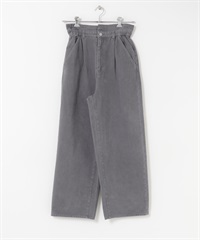 荷葉腰頭斜紋長褲(灰色-one-GRAY)