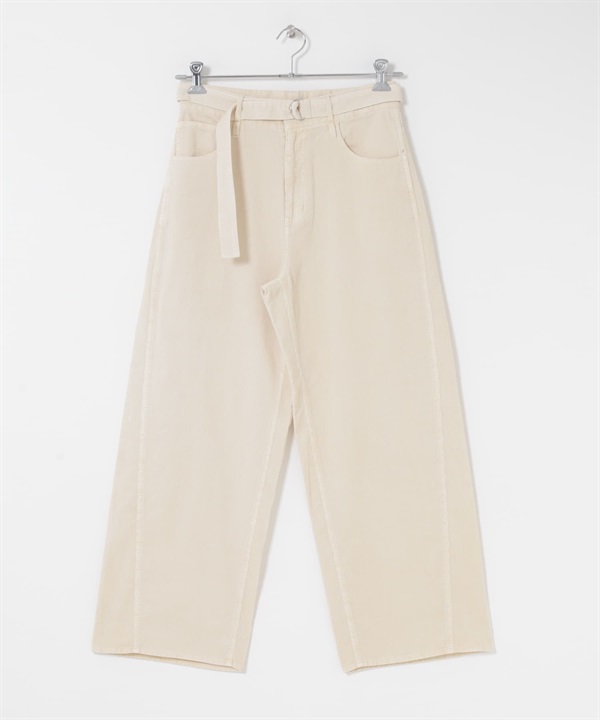 燈芯絨直筒褲(象牙白-36-IVORY)