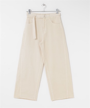 燈芯絨直筒褲(象牙白-36-IVORY)