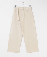 燈芯絨直筒褲(象牙白-36-IVORY)