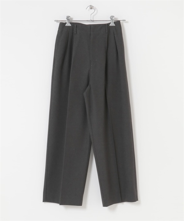 仿羊毛起毛長褲(炭灰色-36-CHARCOAL GRAY)