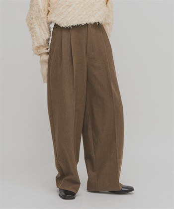 仿羊毛起毛長褲