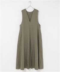 2WAY傘狀背心裙(棕色x藍色-36-其他棕色)