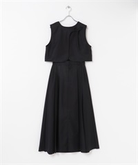 2WAY背心兩件式洋裝(黑色-36-BLACK)