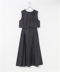 2WAY背心兩件式洋裝(炭灰色-36-CHARCOAL GRAY)