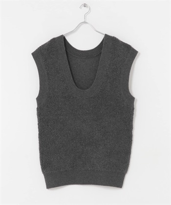 2WAY針織背心迷你洋裝(炭灰色-one-CHARCOAL GRAY)