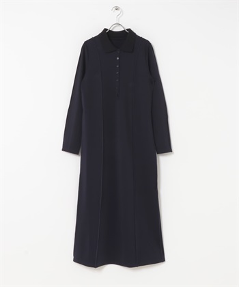 直筒剪裁洋裝(深藏青色-one-NAVY)