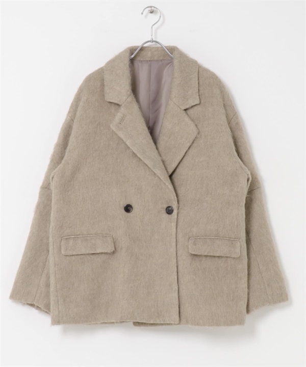 絨毛西裝外套(摩卡色-one-MOCHA)