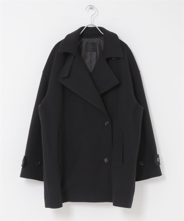 大領片中長版大衣(黑色-one-BLACK)