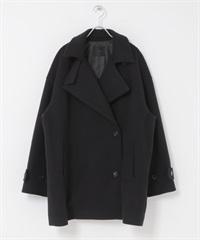 大領片中長版大衣(黑色-one-BLACK)