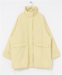 中長版填充大衣(奶油色-one-其他黃色)