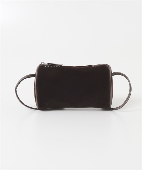 縫線設計絲絨迷你包(棕色-one-BROWN)