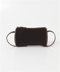 縫線設計絲絨迷你包(棕色-one-BROWN)