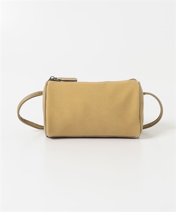 縫線設計絲絨迷你包(膚色-one-BEIGE)