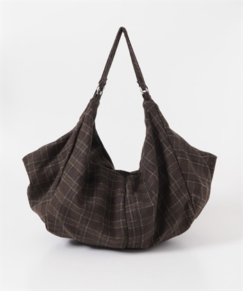 混羊毛輕便流浪包(棕色-one-其他棕色)