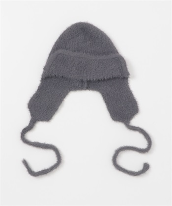 絨毛針織飛行帽(藍灰色-one-其他灰色)