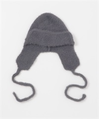 絨毛針織飛行帽(藍灰色-one-其他灰色)