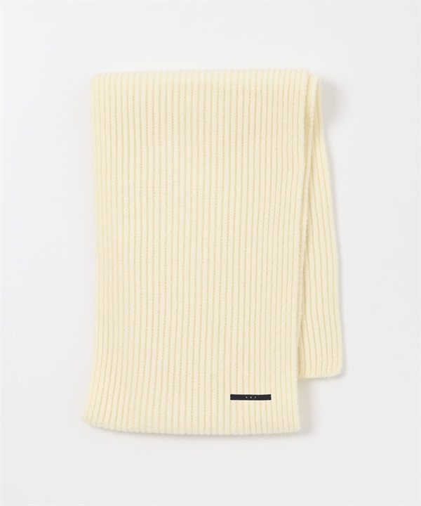 羅紋針織圍巾(象牙白-one-IVORY)