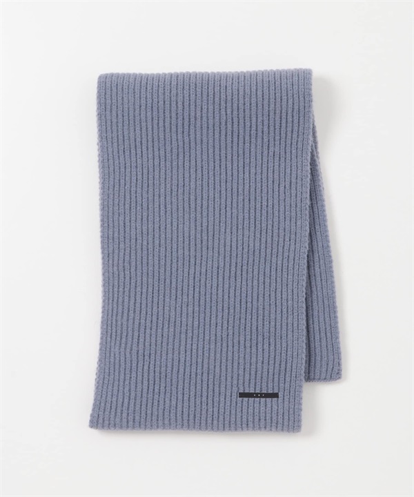 羅紋針織圍巾(淺藍色-one-LIGHT BLUE)