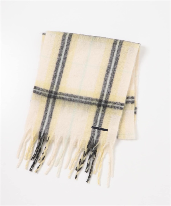 圈圈紗格圍巾(象牙白-one-其他白色)