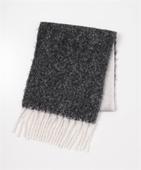 粗流蘇配色圍巾(黑色-one-其他黑色)