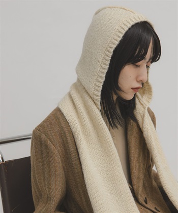連帽圍巾