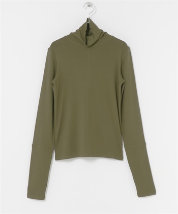 基本款高領上衣(橄欖綠-one-OLIVE)
