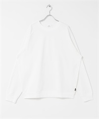 高機能連肩袖T恤(米色-S)