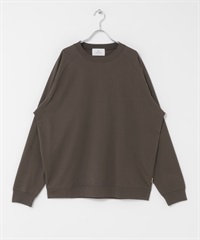 高機能連肩袖T恤(棕色-S)