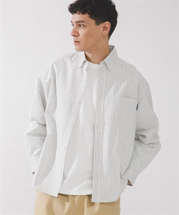 抗菌牛津扣領寬版襯衫