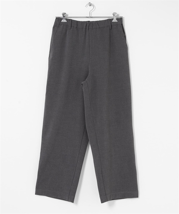 高機能寬版直筒輕便長褲(灰色-S)