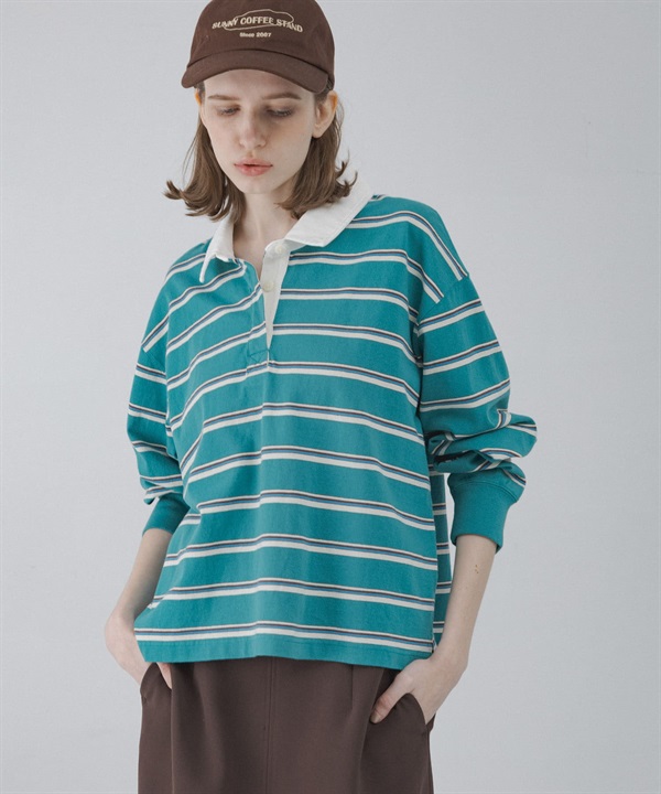 多彩橫紋橄欖球衫