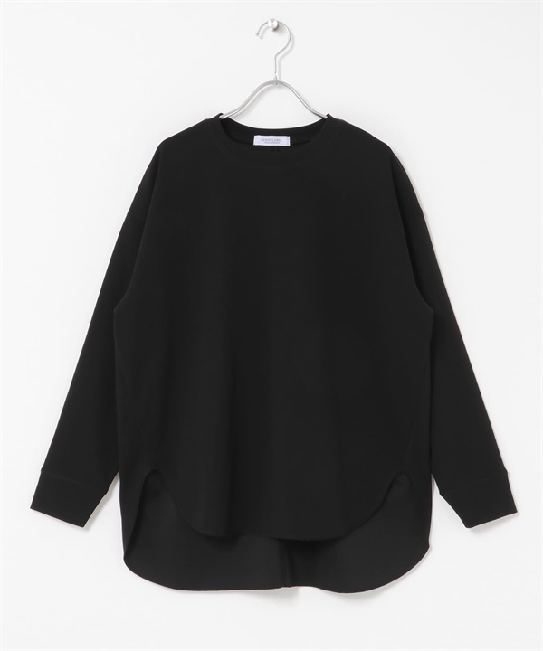 彈性喬琪紗套衫(黑色-FREE-BLACK)