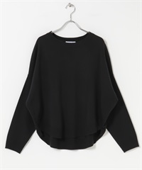 防起毛球繭型針織衫(黑色-FREE-BLACK)