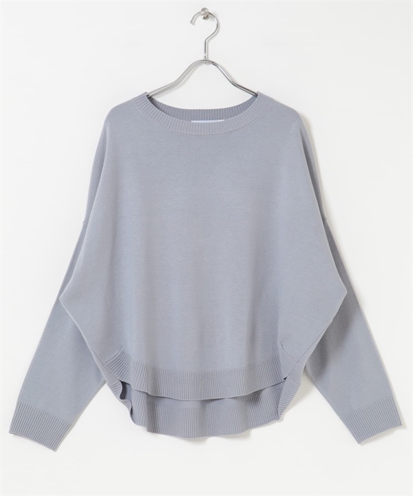 防起毛球繭型針織衫(淺灰色-FREE-LIGHT GRAY)