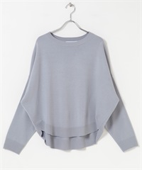 防起毛球繭型針織衫(淺灰色-FREE-LIGHT GRAY)