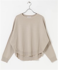 防起毛球繭型針織衫(淺膚色-FREE-L.BEIGE)