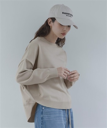 防起毛球繭型針織衫