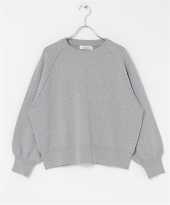 大學T設計針織衫(麻花灰-FREE-GRAY)